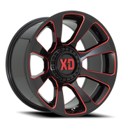 XD Series Reactor 20x10 -18 6x135mm 106.1mm Gloss Black Milled-Red Tint