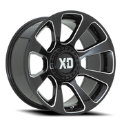 XD Series Reactor 20x9 +0 5x127mm 78.1mm Gloss Black Milled