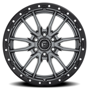 Fuel Rebel 17x9 -12 6x135mm 87.1mm Matte Gunmetal Black Bead Ring