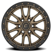 Fuel Rebel 18x9 -12 6x139.7mm 106.1mm Matte Bronze Black Bead Ring