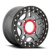 KMC Recon Beadlock UTV 15x7 +38 4x137mm 112.1mm Gunmetal Gloss Black Ring
