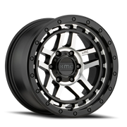 KMC Recon 17x9 -12 5x127mm 78.3mm Satin Black Machined