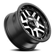 KMC Recon 18x8.5 +18 6x114.3mm 66.1mm Satin Black Machined