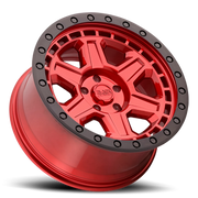 Black Rhino Reno 18x9.5 +0 5x127mm 71.6mm Candy Red Black Lip Edge-Black Bolts