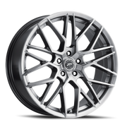 Platinum Retribution 20x8.5 +35 5x112mm 66.56mm Bright Graphite Clear Coat