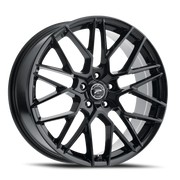 Platinum Retribution 17x8 +40 5x114.3mm 72.62mm Gloss Black Clear Coat