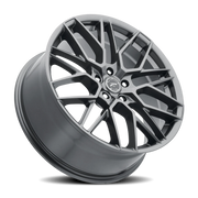 Platinum Retribution 20x8.5 +40 5x120mm 74.1mm Gloss Gunmetal Clear Coat