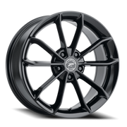 Platinum Revelation 17x8 +42 5x114.3mm 72.62mm Gloss Black Clear Coat