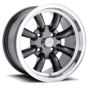 Konig Rewind 16x7 +0 4x114.3mm 73.1mm Graphite Machined Lip
