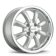 Konig Rewind 15x7 +0 4x114.3mm 73.1mm Silver Machined Lip