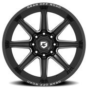 Gear Off Road Ridge 20x10 -19 5x127mm 87.1mm Gloss Black Milled