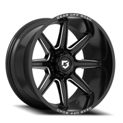 Gear Off Road Ridge 20x9 +18 6x135mm 106.2mm Gloss Black Milled