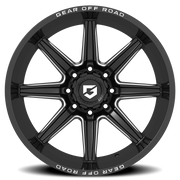 Gear Off Road Ridge 20x9 +18 8x165.1mm 125.2mm Satin Black Milled