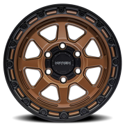 Mayhem Ridgeline 17x8.5 -6 5x127mm 78.1mm Satin Bronze Black Lip