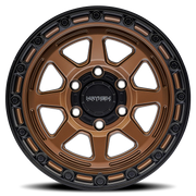 Mayhem Ridgeline 18x9 +20 6x139.7mm 106mm Satin Bronze Black Lip