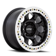 KMC Riot Beadlock 17x8.5 +0 6x139.7mm 108mm Satin Black Machined Ring