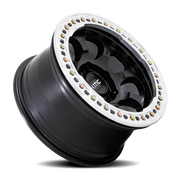 KMC Riot Beadlock 17x9 -38 6x139.7mm 108mm Satin Black Machined Ring