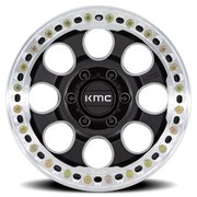 KMC Riot Beadlock 17x8.5 +0 6x135mm 87.1mm Satin Black Machined Ring
