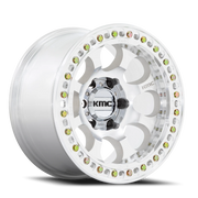 KMC Riot Beadlock 17x9 -12 5x127mm 71.5mm Machined Silver