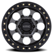 KMC Riot SBL 17x9 -12 5x127mm 71.5mm Anthracite Satin Black Lip