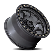 KMC Riot SBL 17x9 -12 6x139.7mm 106.1mm Anthracite Satin Black Lip