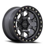 KMC Riot SBL 17x8.5 +10 5x127mm 71.5mm Anthracite Satin Black Lip