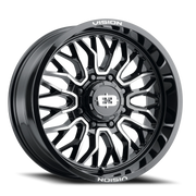 Vision 402 20x9 +12 8x170mm 125.2mm Gloss Black Machined Face