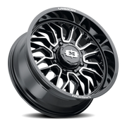 Vision 402 20x9 +12 8x180mm 124.2mm Gloss Black Machined Face