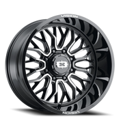 Vision 402 22x12 -51 8x170mm 125.2mm Gloss Black Machined Face