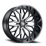 Vision 402 24x12 -51 6x139.7mm 106.2mm Gloss Black Machined Face