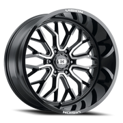 Vision 402 22x10 -19 6x135mm 87.1mm Gloss Black Machined Face