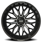 Vision 402 20x12 -51 6x135mm 87.1mm Gloss Black Machined Face