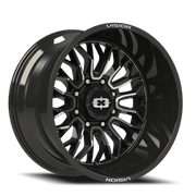 Vision 402 22x10 -19 8x170mm 125.2mm Gloss Black Machined Face