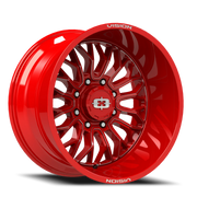 Vision 402 22x12 -51 8x170mm 125.2mm Red Tint Milled Spokes