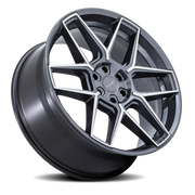 Niche Rise 20x9 +15 5x112mm 66.56mm Anthracite Machined Face