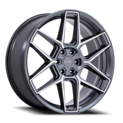 Niche Rise 24x10 +30 6x139.7mm 106.1mm Anthracite Machined Face
