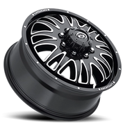 Vision 401 20x8.25 +106 8x210mm 154.3mm Gloss Black Machined Face