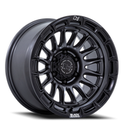 Black Rhino Rival 17x8.5 +25 6x139.7mm 106.1mm Matte Gunmetal Matte Black Lip