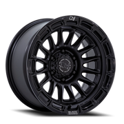 Black Rhino Rival 17x8.5 +10 5x127mm 71.5mm Matte Black Gloss Black Lip
