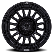Black Rhino Rival 17x8.5 +10 5x127mm 71.5mm Matte Black Gloss Black Lip