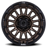 Black Rhino Rival 17x8.5 +10 5x127mm 71.5mm Burnt Bronze Matte Black Lip