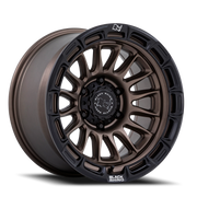 Black Rhino Rival 17x9 +1 6x139.7mm 106.1mm Burnt Bronze Matte Black Lip