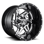 Fuel Rocker 22x10 -13 8x170mm 125.1mm Chrome Gloss Black Lip
