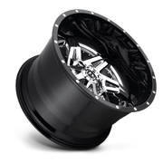 Fuel Rocker 22x10 -13 8x170mm 125.1mm Chrome Gloss Black Lip