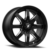 MSA Rocker 14x7 +10 4x110mm 86mm Flat Black Milled