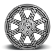 Fuel Rogue Platinum 20x10 -18 6x139.7mm 106.1mm Brushed Gunmetal Tinted Clear