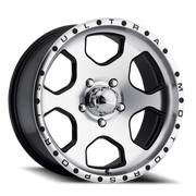 Ultra Rogue 175 17x8 +10 5x135mm 87mm Gloss Black Diamond Cut Face-Clear Coat