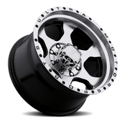 Ultra Rogue 175 16x8 +10 8x165.1mm 125.1mm Gloss Black Diamond Cut Face-Clear Coat