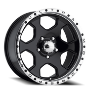 Ultra Rogue 175 15x8 -19 5x114.3mm 78.6mm Gloss Black Diamond Cut Lip-Clear Coat