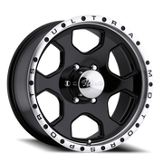 Ultra Rogue 175 17x8 +10 6x139.7mm 106.4mm Gloss Black Diamond Cut Lip-Clear Coat